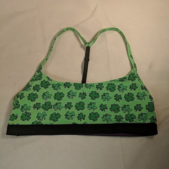 2 MeUndies Wireless Bras Green Clovers Orange Chinese Japanese Flowers Medium M - Picture 9 of 11